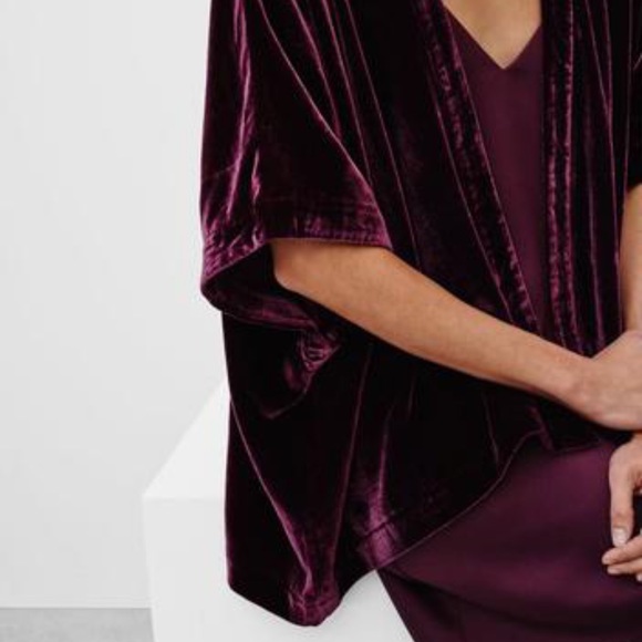 Aritzia Fawkner Black Velvet Kimono - Picture 9 of 9